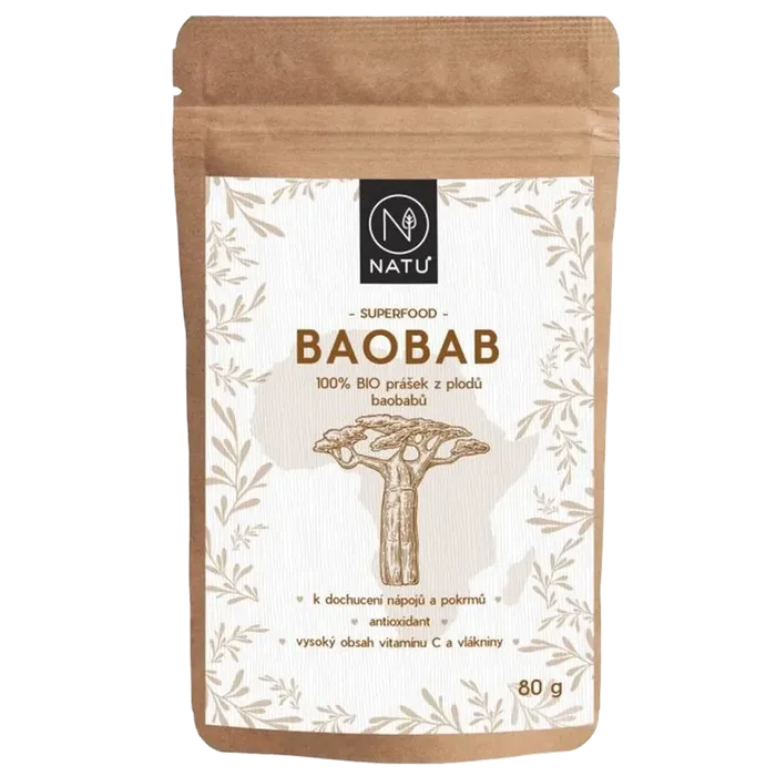 NATU Baobab prášek 80g BIO